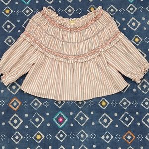 Gianni Bini Boho Off The Shoulder Top
